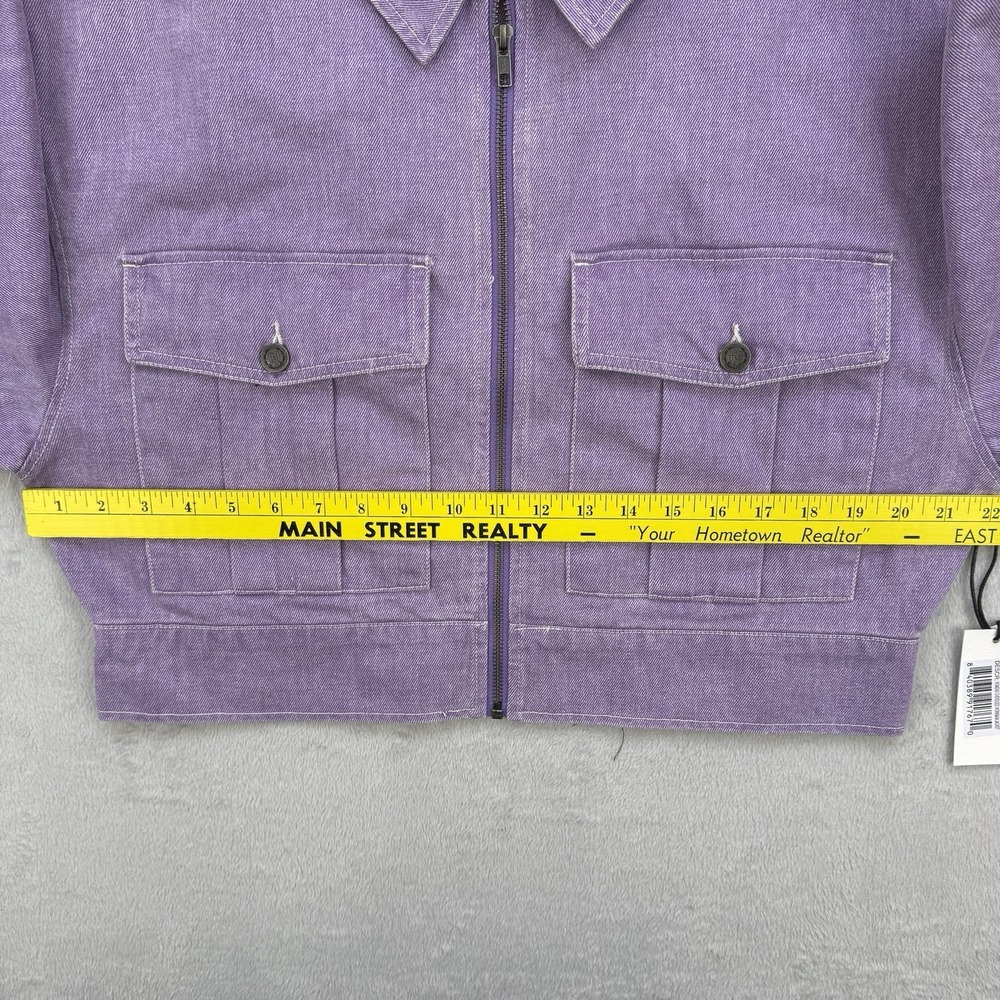 Honor The Gift Jacket Women's Oversized Workman Cropped Purple Size XL NWT - Picture 7 of 12